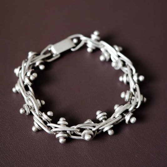 Braided peppercorn bracelet