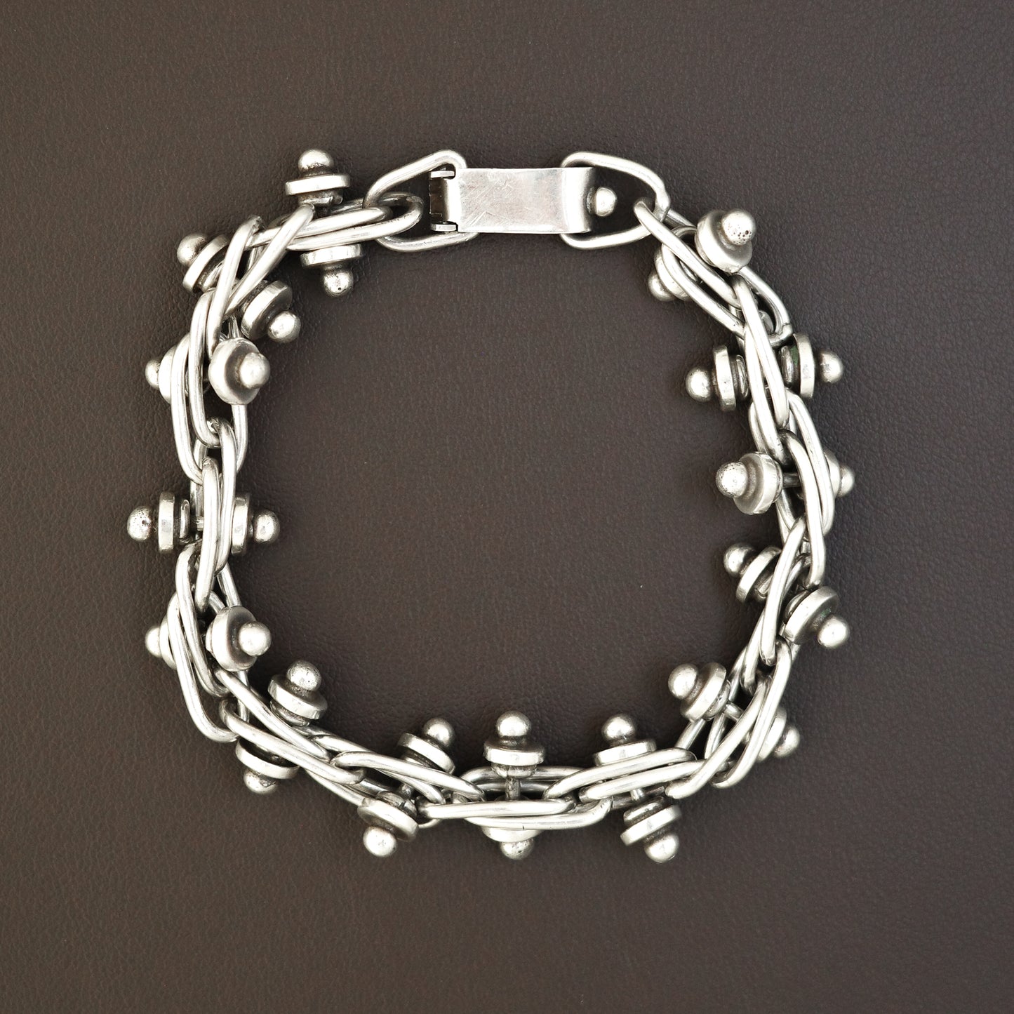 Braided peppercorn bracelet