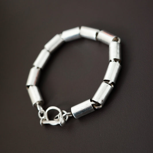 Chunky Tube Link Bracelet
