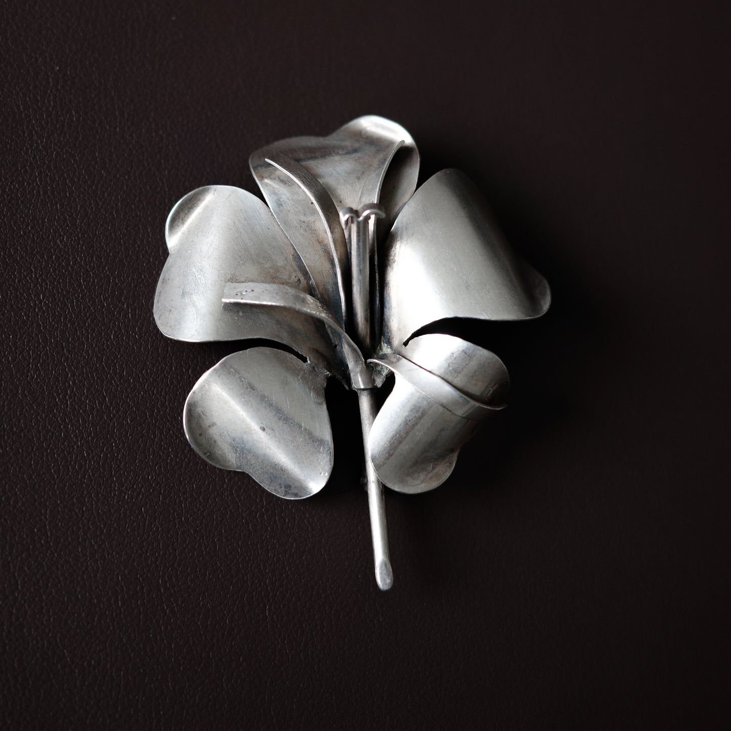 Studio crafted flower brooch