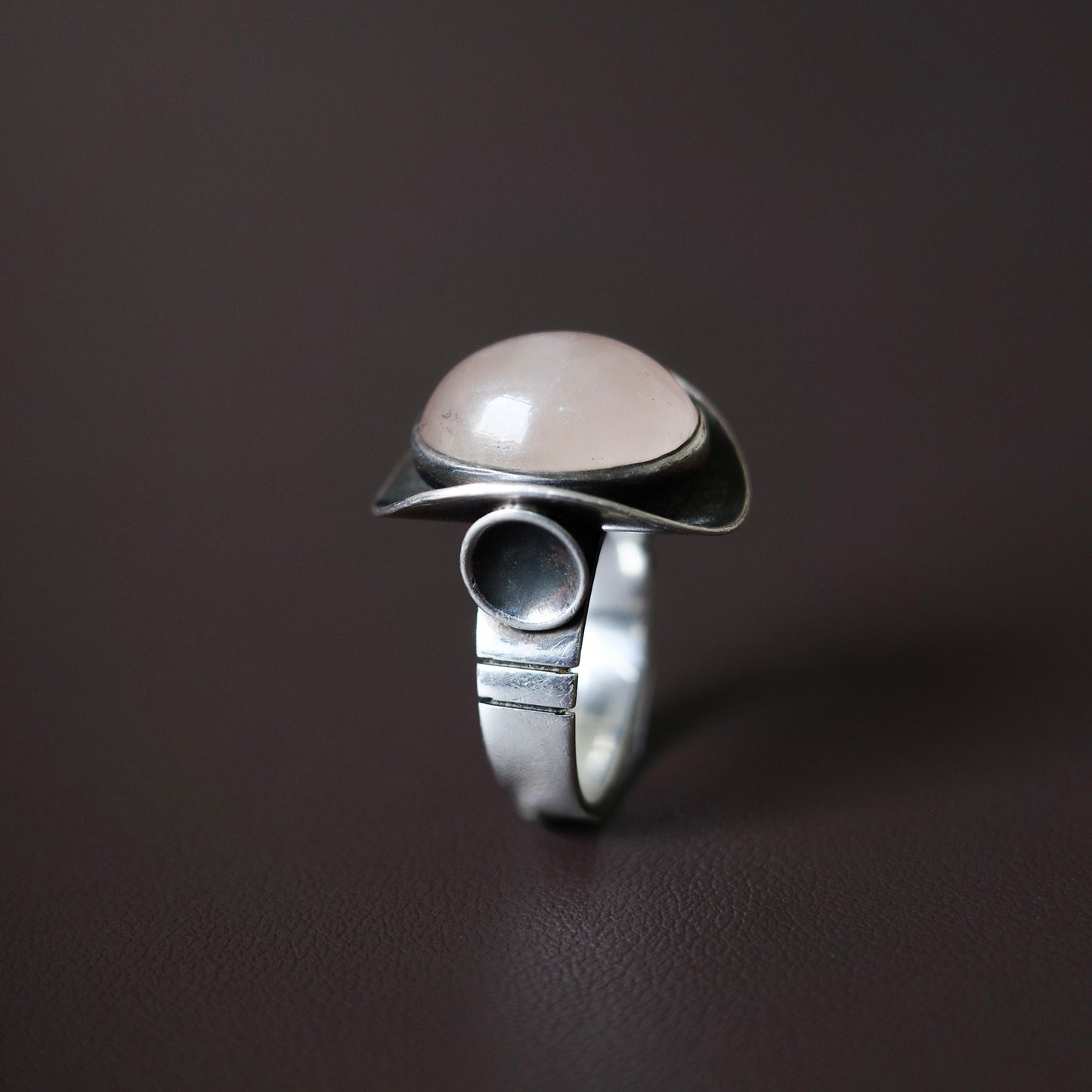 Danish rose quartz ring