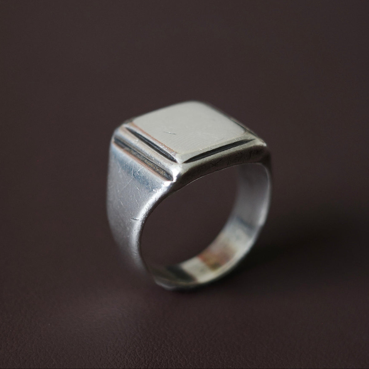 Antique hand-crafted signet ring