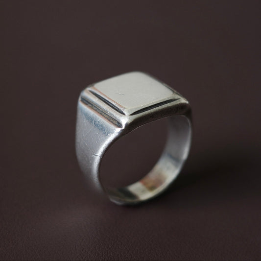 Antique hand-crafted signet ring