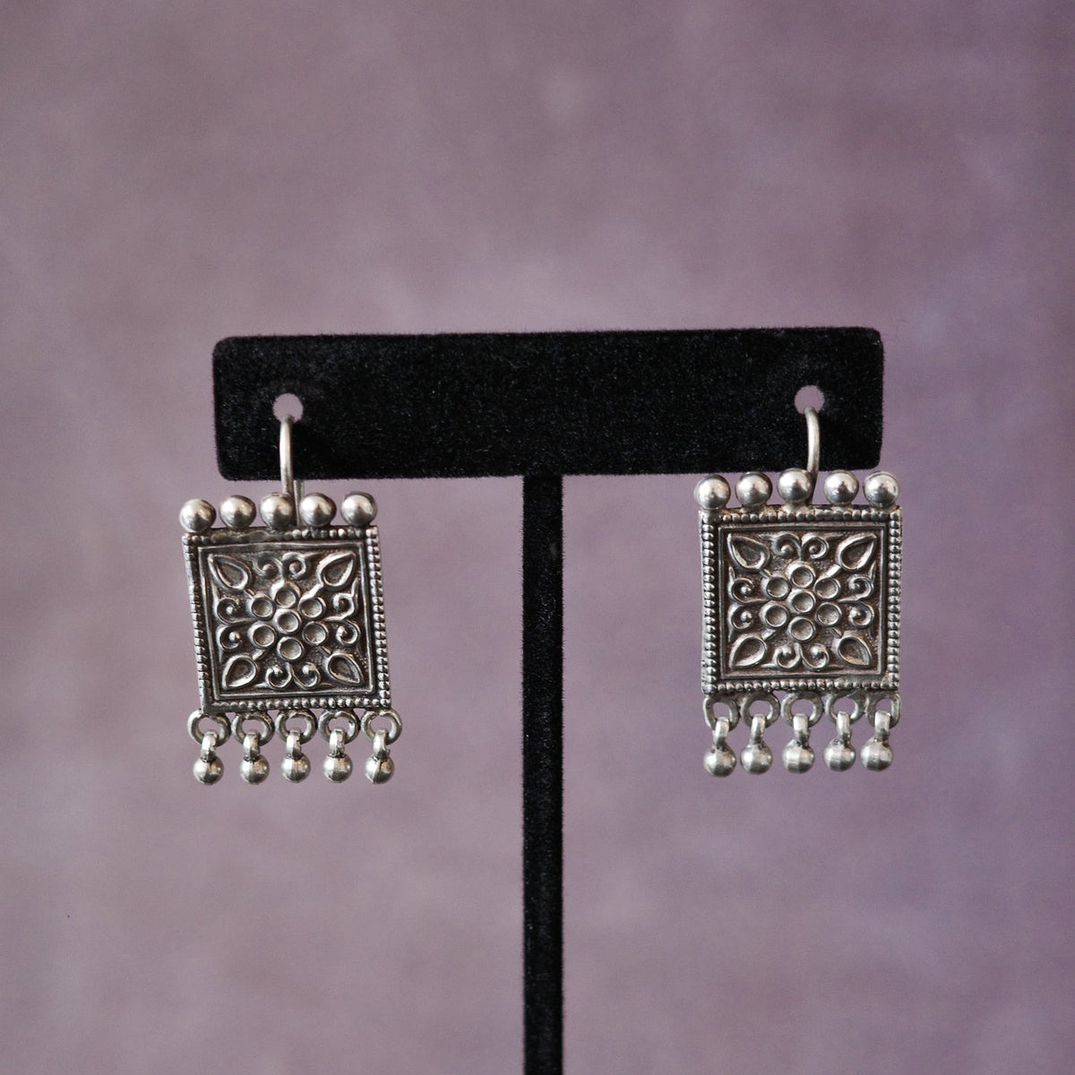 Jaipur square pannel earrings