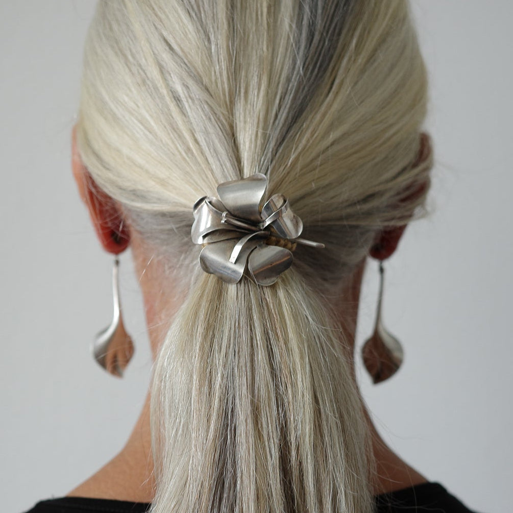Studio crafted flower brooch