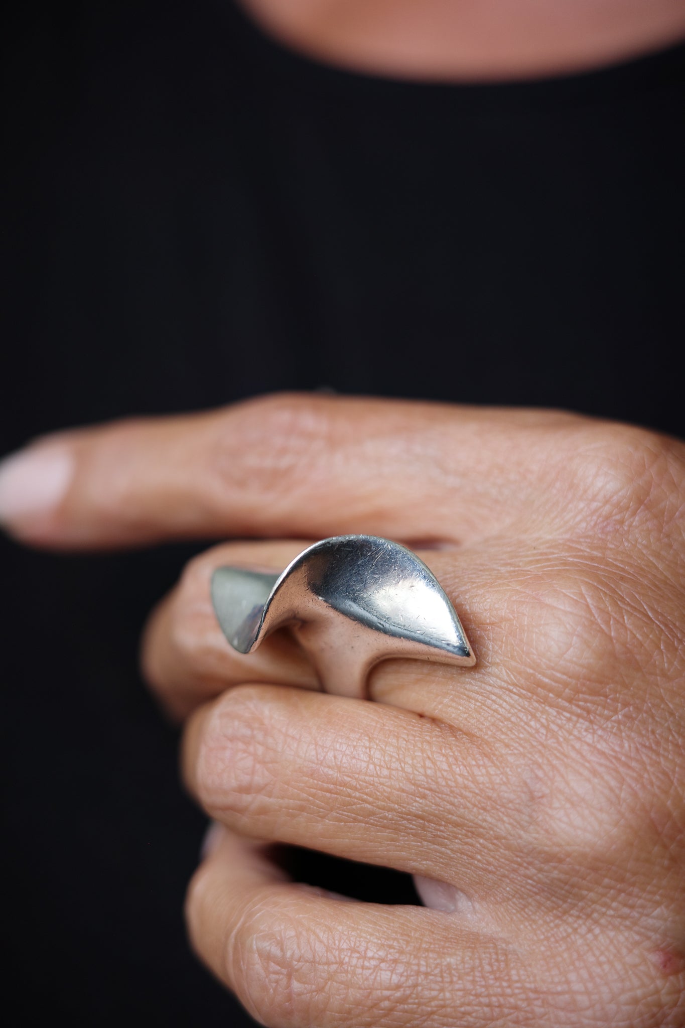 Sterling twist ring