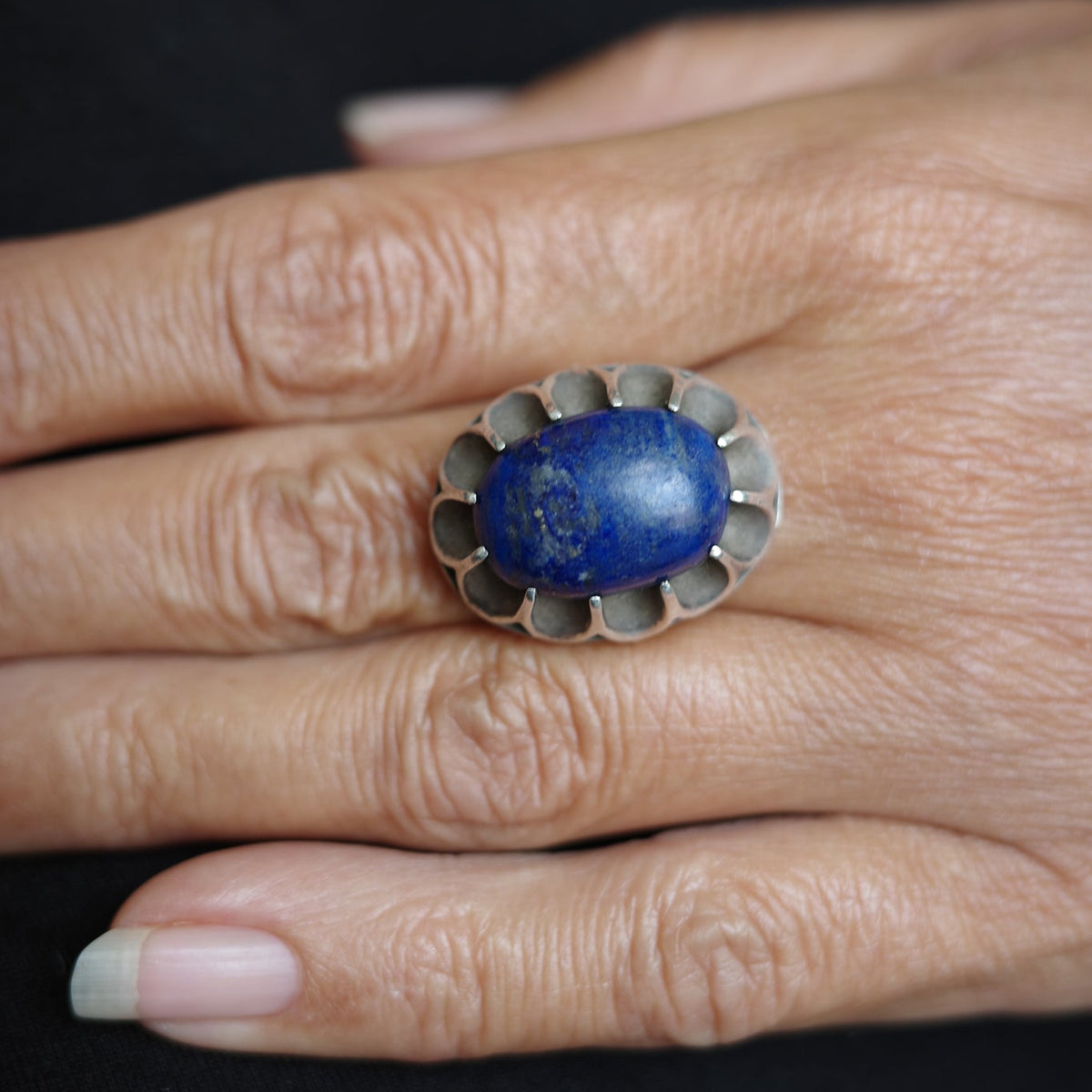 Art Deco Lapis Lazuli Ring