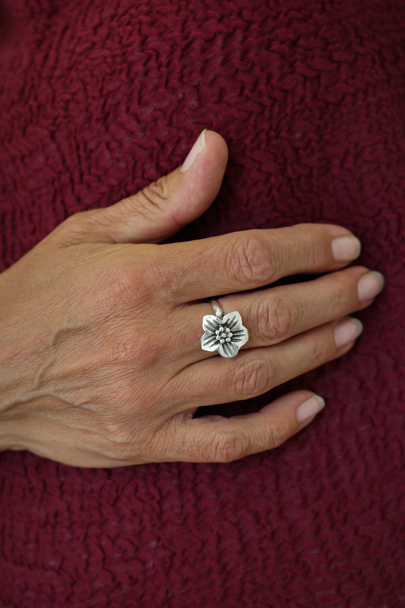Studio Crafted Hibiscus Ring