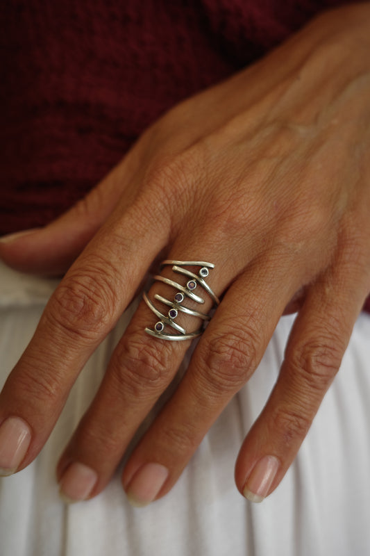 Amethyst Wrap Ring
