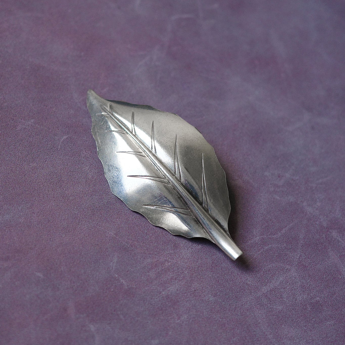 Danish leaf brooch