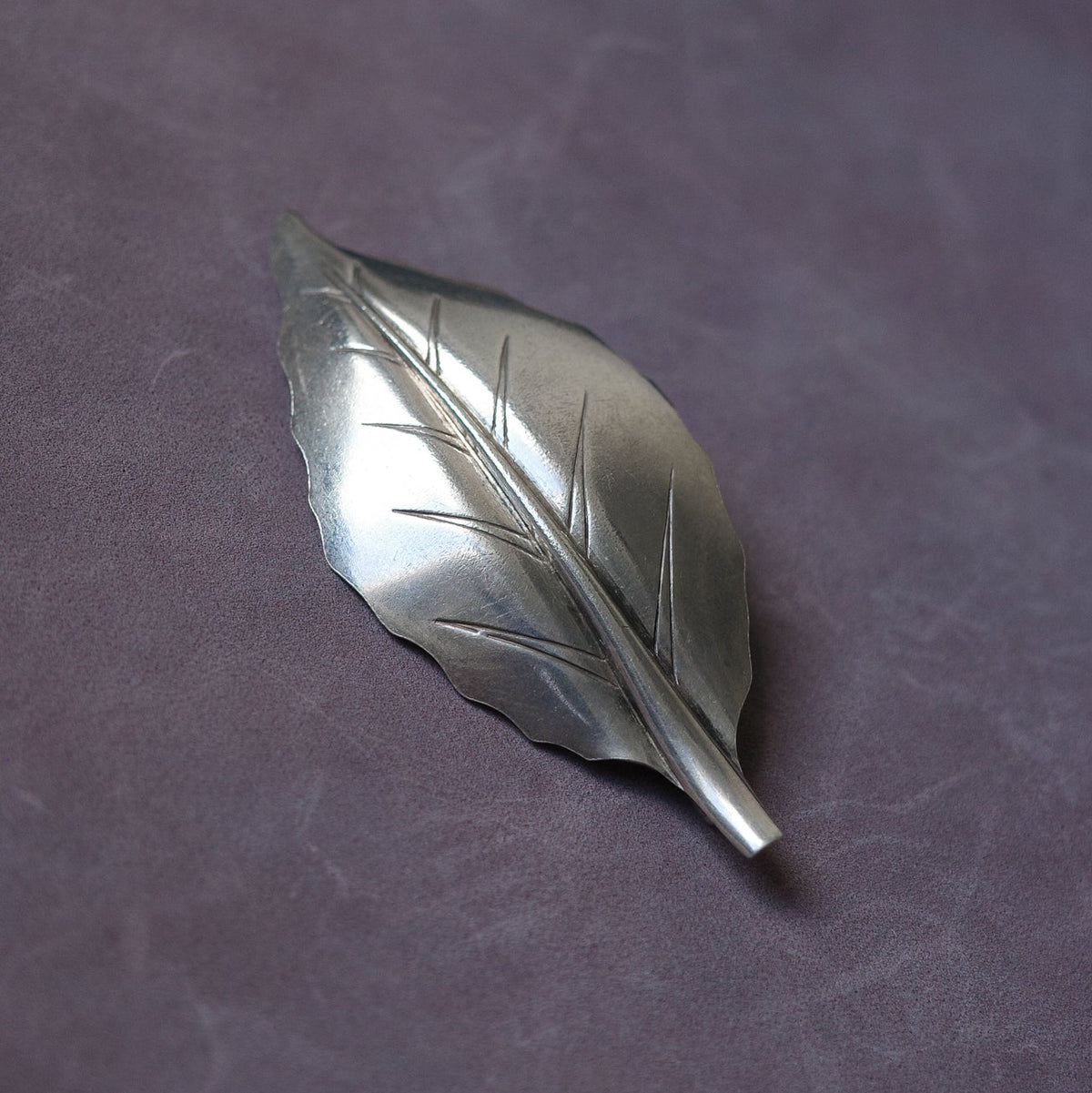 Danish leaf brooch