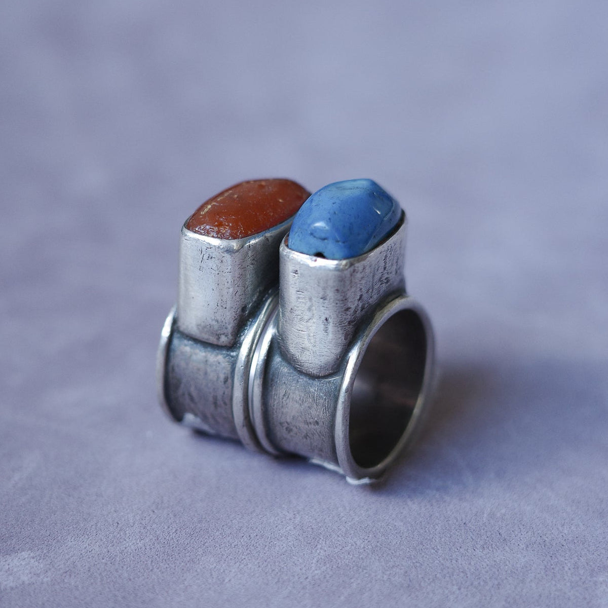 Twin studio-crafted rings