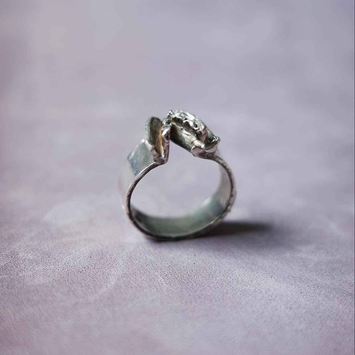 Brutalist rare ring