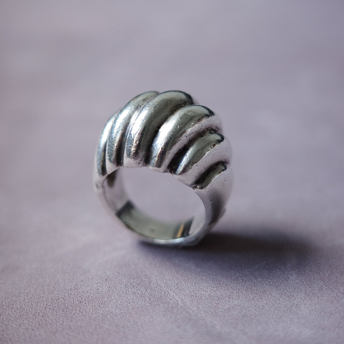 Danish modernist dome ring
