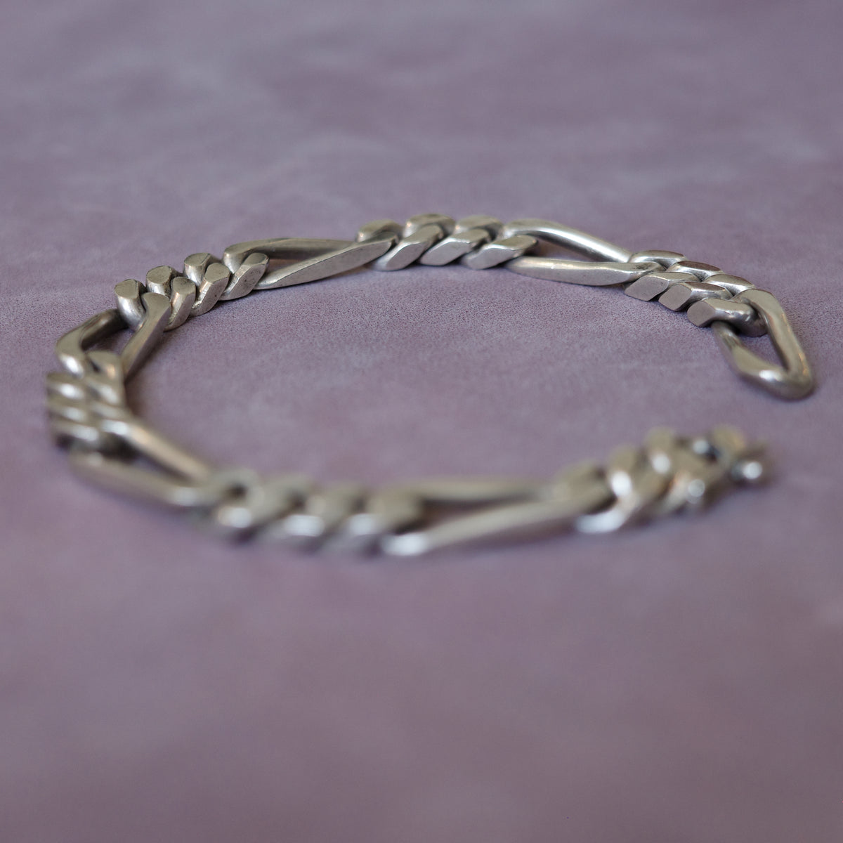 Antique figaro link bracelet