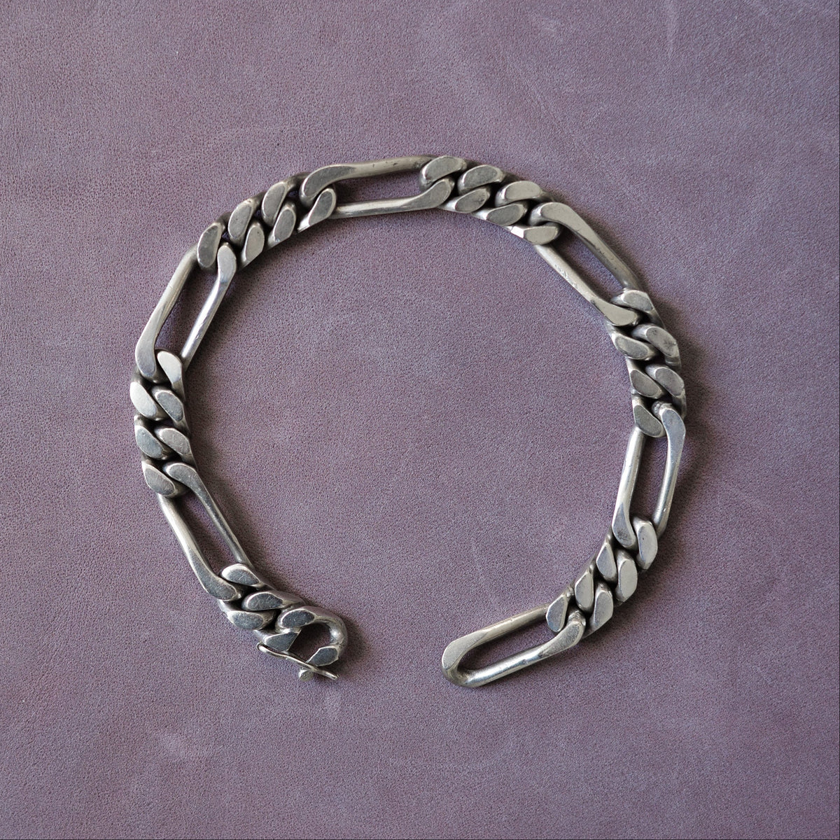 Antique figaro link bracelet