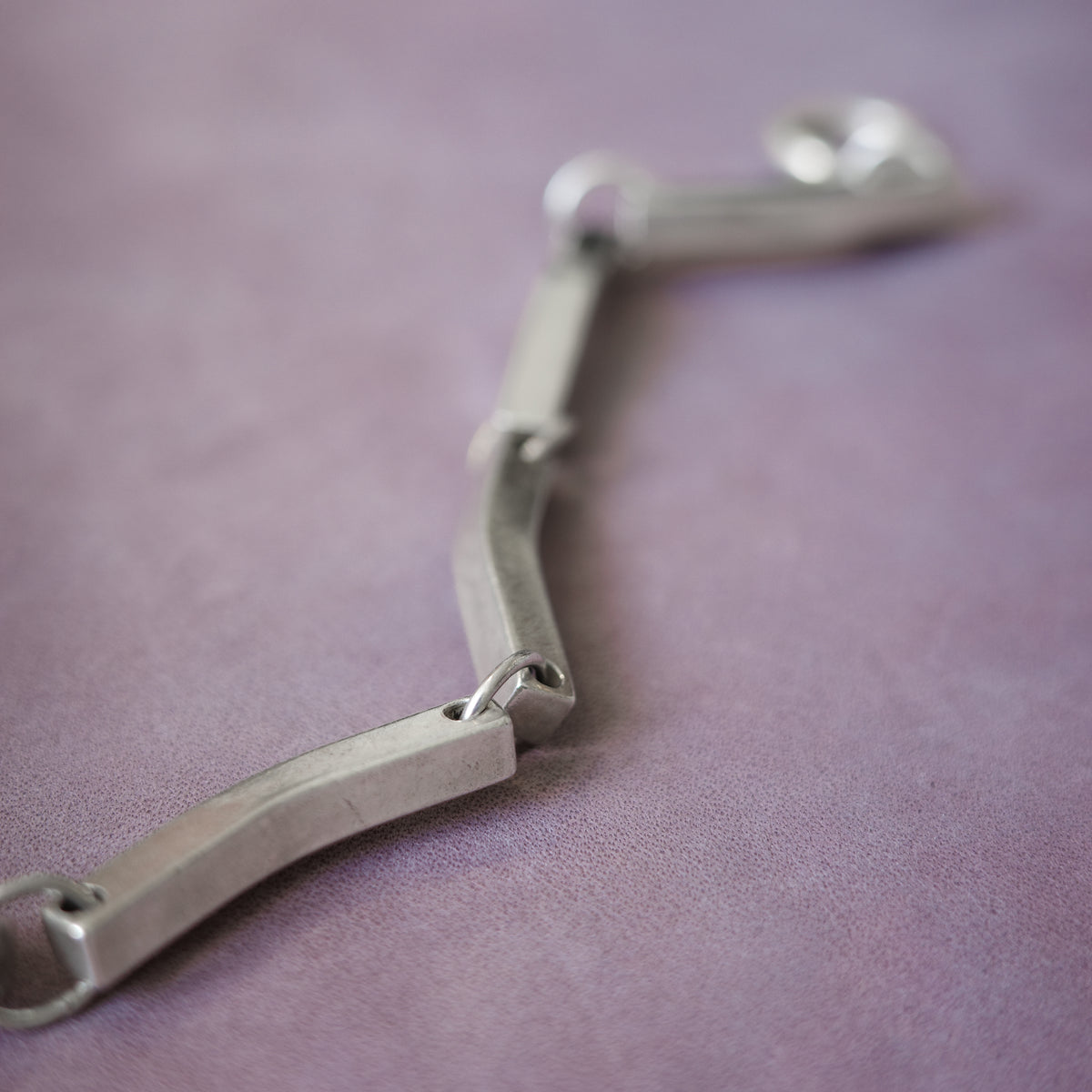 Mexican solid tube link bracelet
