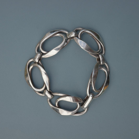 J.P Clausen interlocked oval link bracelet
