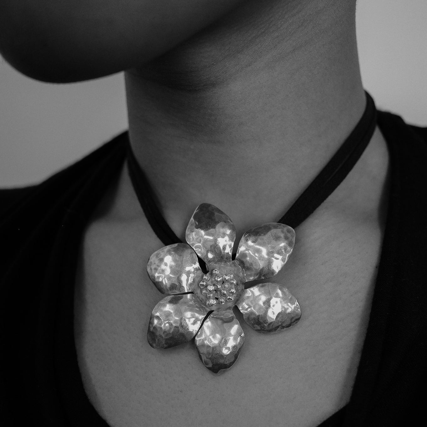Studio Crafted flower pendant